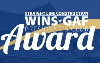 Straight Line Construction Wins GAF President's Club Award