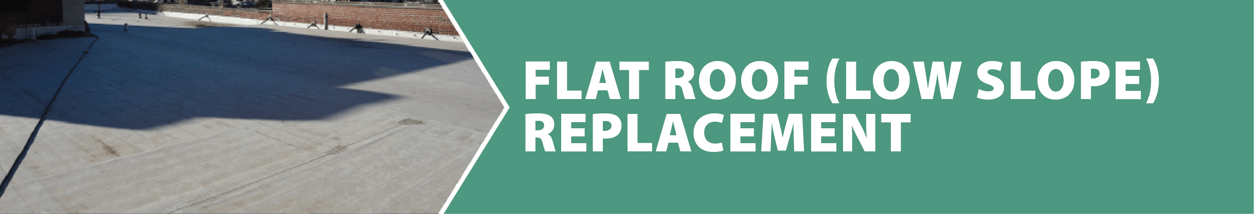 Flat Roof Replacement Title