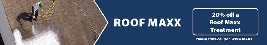 20% off a Roof Maxx Treatment. Please state coupon WWWMAXX