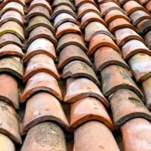 damaged tile roof