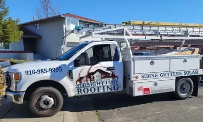 Straight Line Roofing Truck