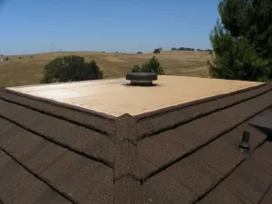 roof replacement in Shingle Springs with flat top