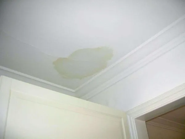 interior of roof leak in the sacramento shingle springs area