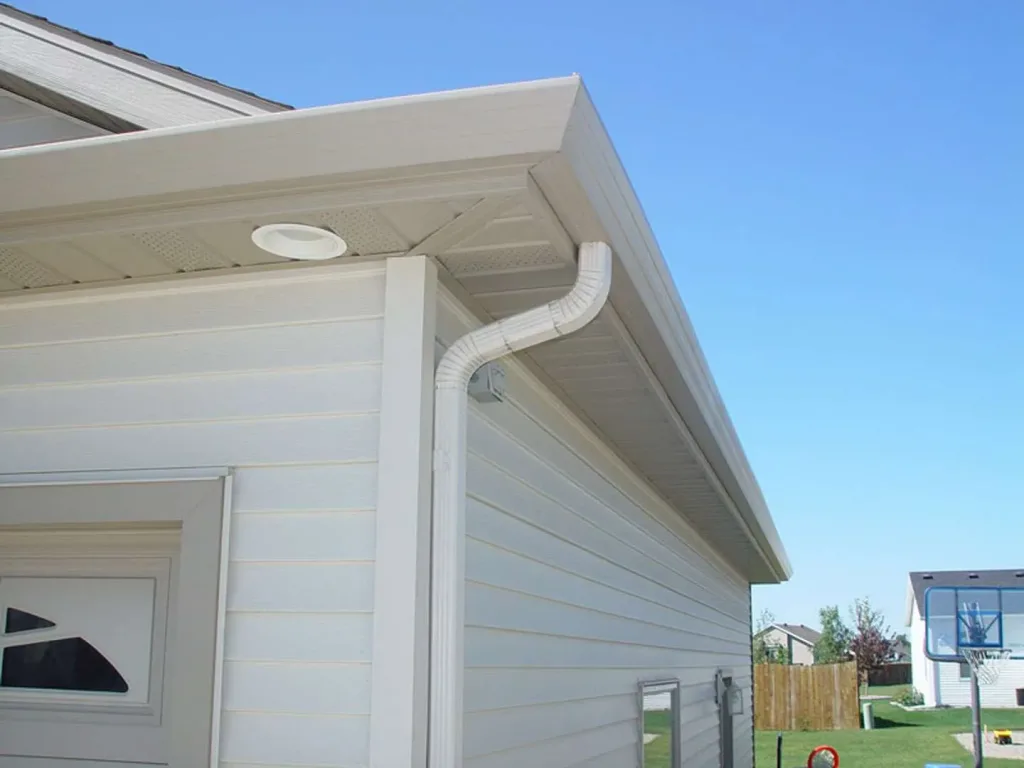 Residential gutter and downspout system in Shingle Springs