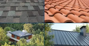 4 Roofing Materials Illustrated: Asphalt Shingles, Tile, Flat Roofing & Metal